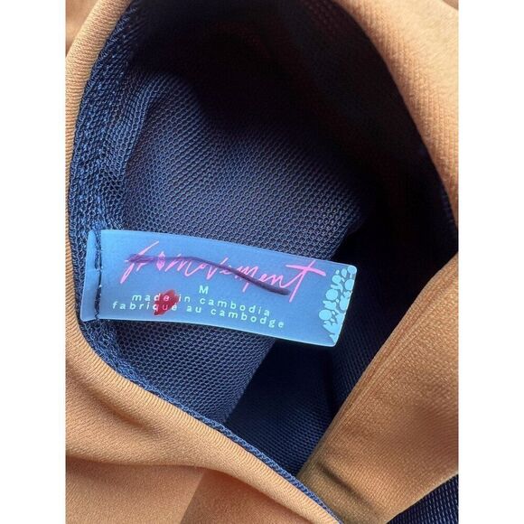 NEW Free People FP Movement Righteous Runsie in Russet Orange Medium - Picture 6 of 6